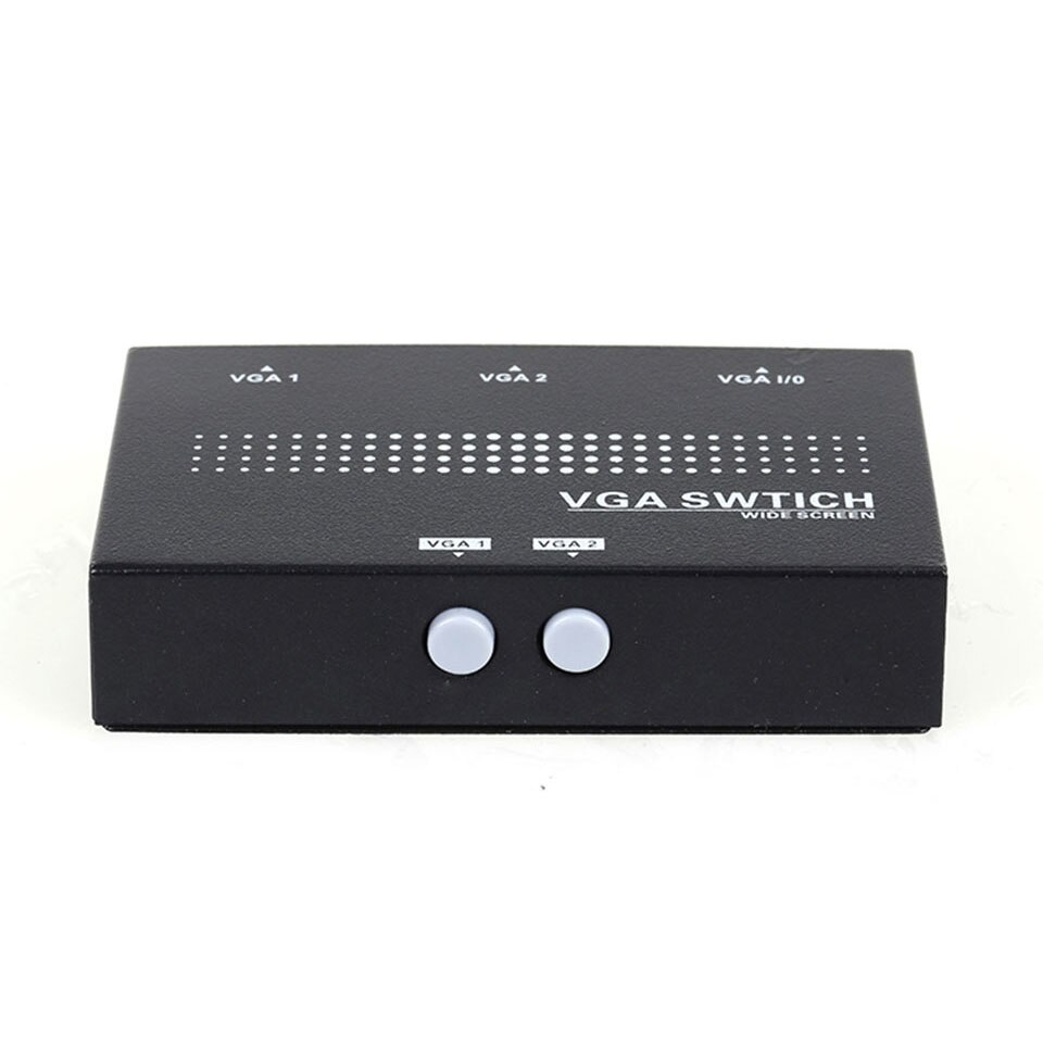Unnlink VGA Switch 2X1 FHD 1080P 60Hz 2 VGA In 1 Out 2*1 VGA Switch BOX for computer laptop desktop projector monitor HDTV