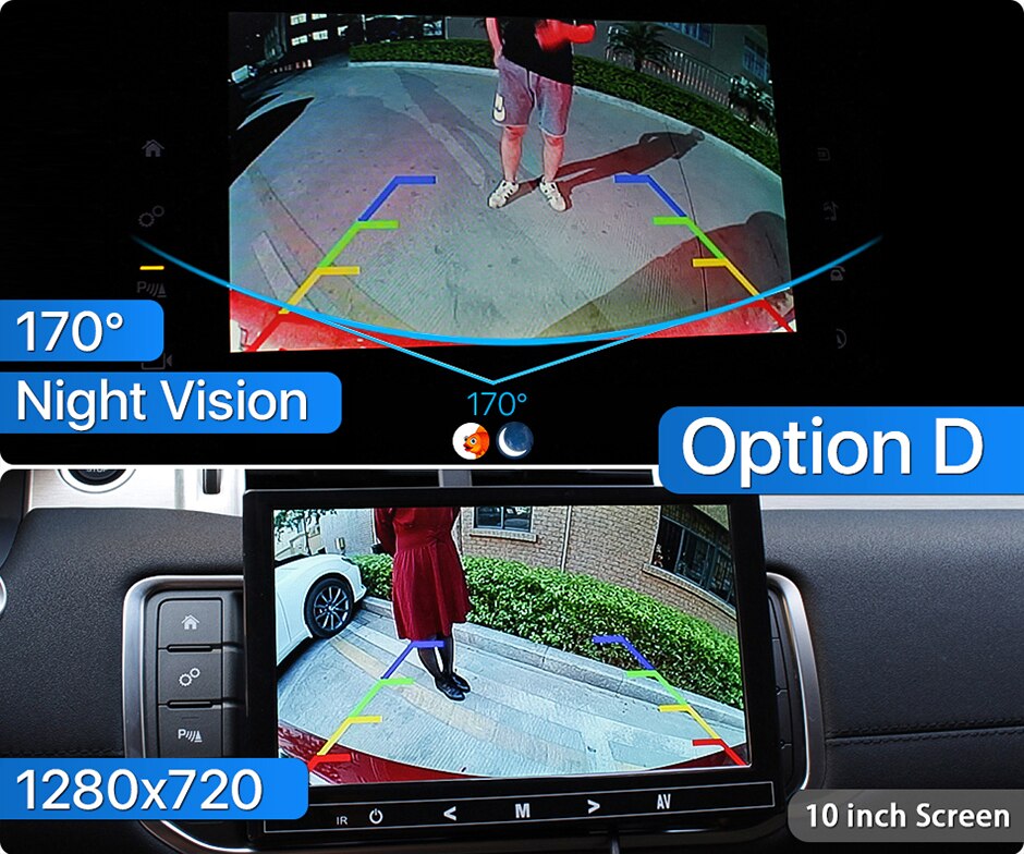 Greenyi 170 grad 1080p specialkøretøj bakkamera til opel astra hj corsa meriva vectra zafira insignia fiat grande