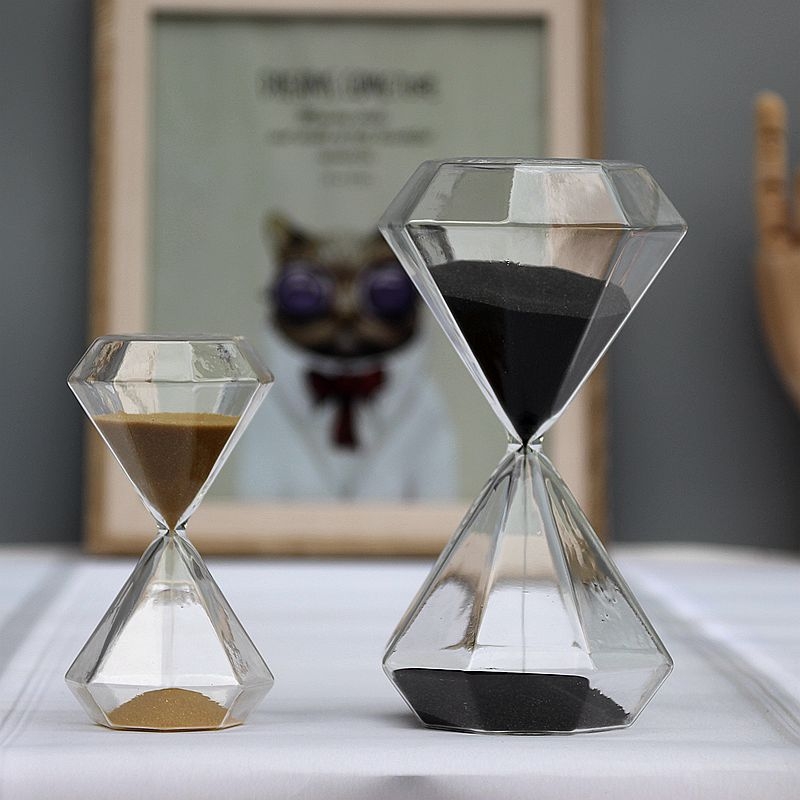 Clessidra in vetro creativo in muratura in stile nordico 30 minuti artigianato casa soggiorno scrivania decorazione accessori regali