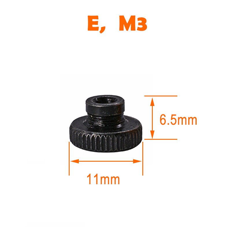 4PCS M3/M4 Screw Nut Heat Bed Adjustment HotBed Leveling for Reprap 3D Printer DIY Print Platform Calibration Accessories: E