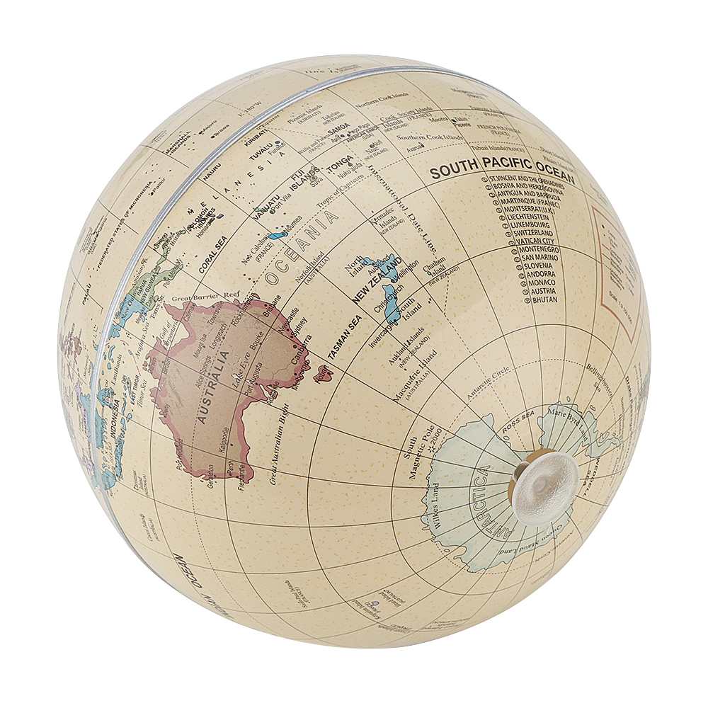 Solar Automatic Rotating Globe World Earth Ocean Map Ball Geography Learning Educational Beach Ball Kids Educational Supplies