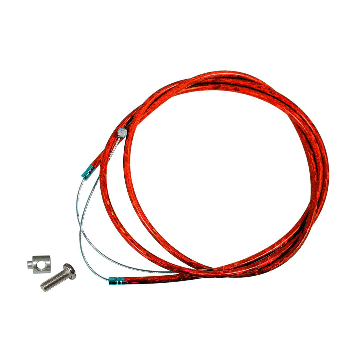 Rød kobling kabellås gasspjæld kobling kabel linje passer 49cc 60cc motoriseret cykel
