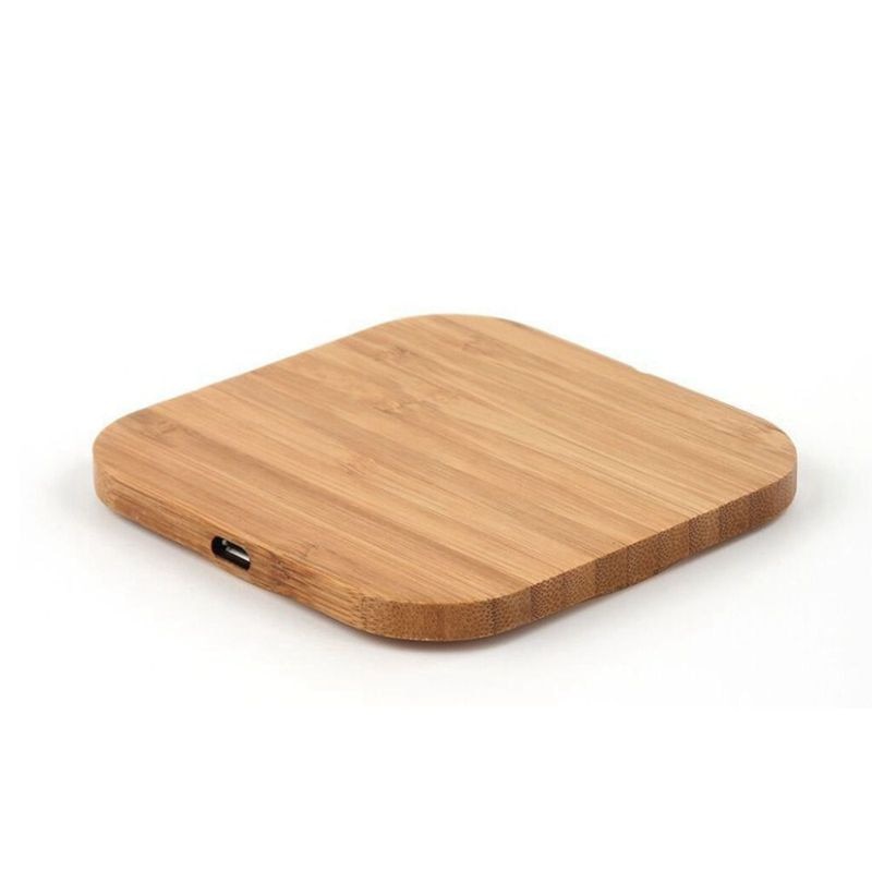 Portable Qi Wireless Charger Charging Slim Wood Pad For iPhone 8/iPhone 8 Plus/iPhone X Smart Phone Wireless Charger Pad For Sam: Default Title