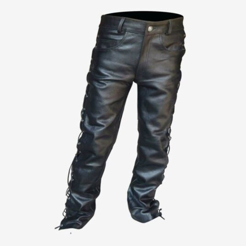 männer Leder Hosen Lokomotive Punk Stil Hosen für Männer Winter Herren Kleidung Pantalon Homme Plus Größe Herren kleidung