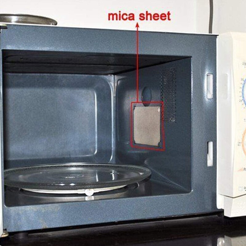 50Pcs Waveguide Cover Mica Plates Sheets Microwave Oven Repairing Part 13 x 13 cm for Use Universal Microwave Oven