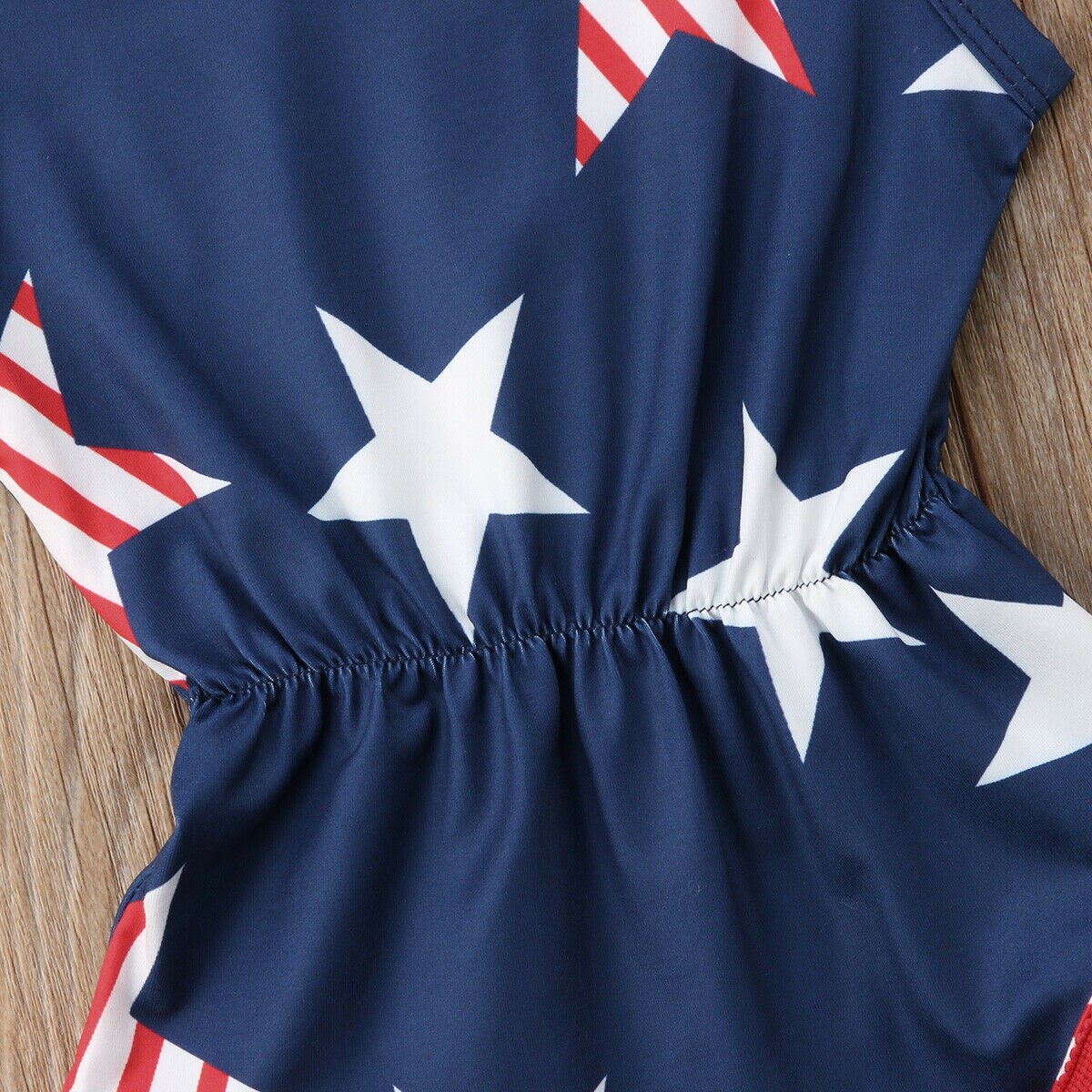 2019 roupas de verão do bebê 4th de julho bebê recém-nascido menina menino macacão sem mangas estrelas impressão borla playsuit bodysuit outfits