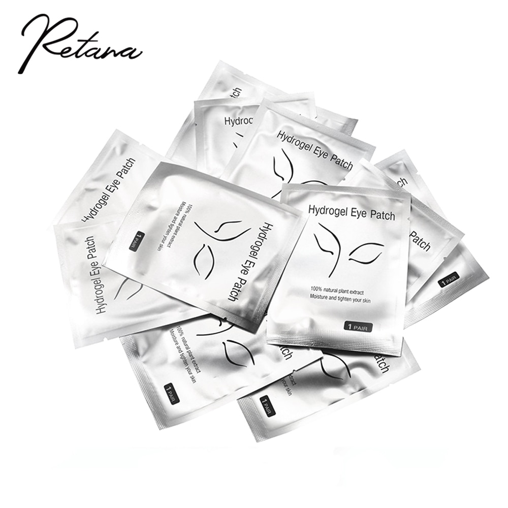 Autocollants d&#39;extension de cils, 50/100 paires, tampon sous les yeux, Patch de papier pour Extension de cils, Patch de Gel