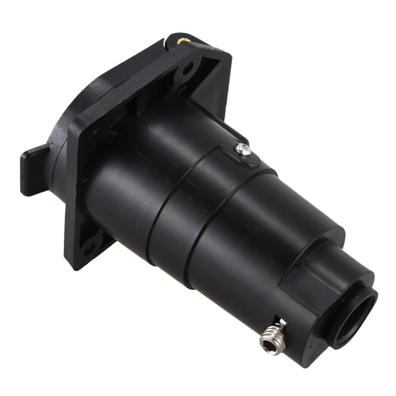 Durable Trailer Plug, 12V 7 Pin Round Trailer Plug 7 Way Blade Socket Adapter Wiring Connector for American for Caravan Tow Bar