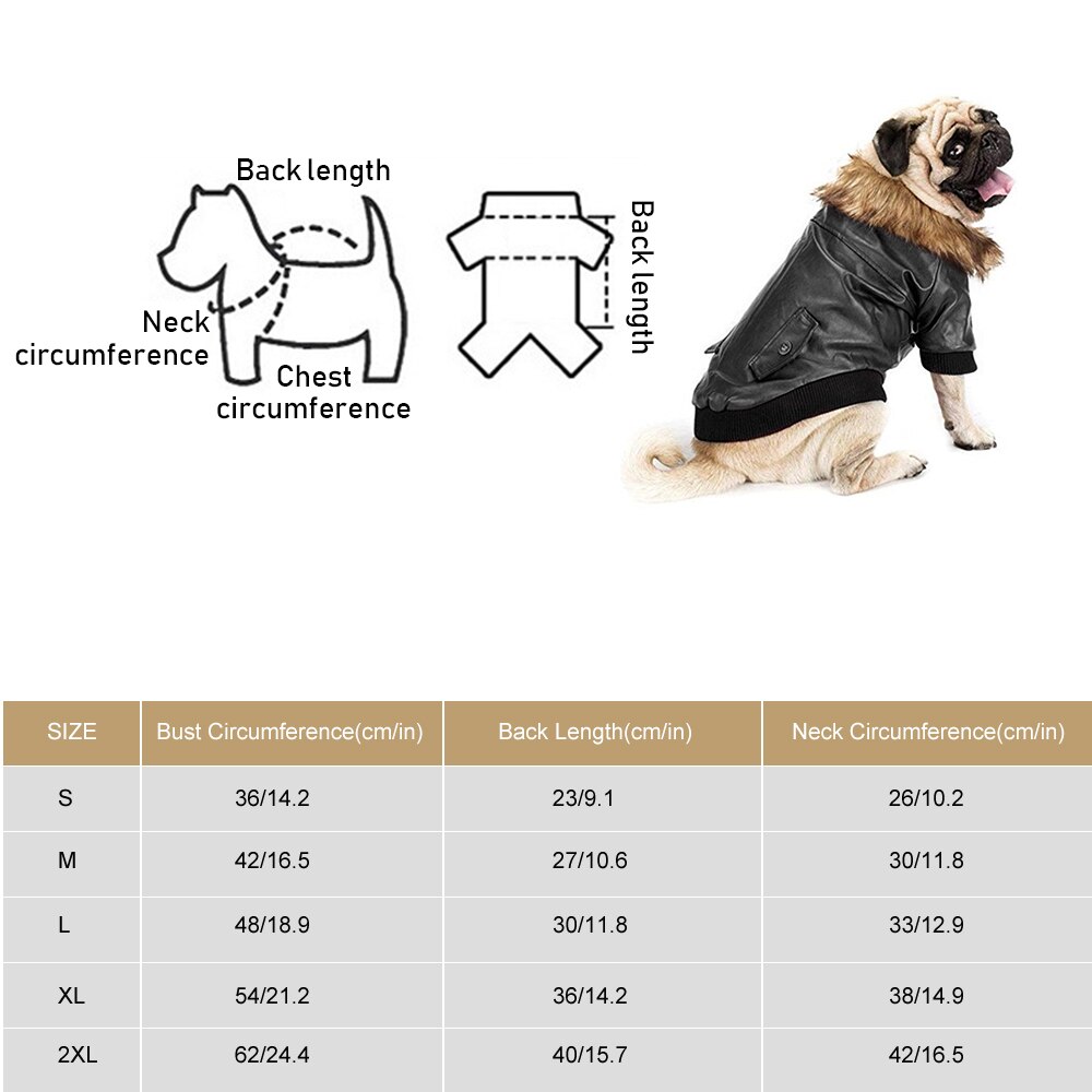 Hond Kleren Hond Lederen Winter Jassen Warm Puppy Jassen Kleding Hoodies Voor Kleine Middelgrote Honden Puppy Outfit S-2XL