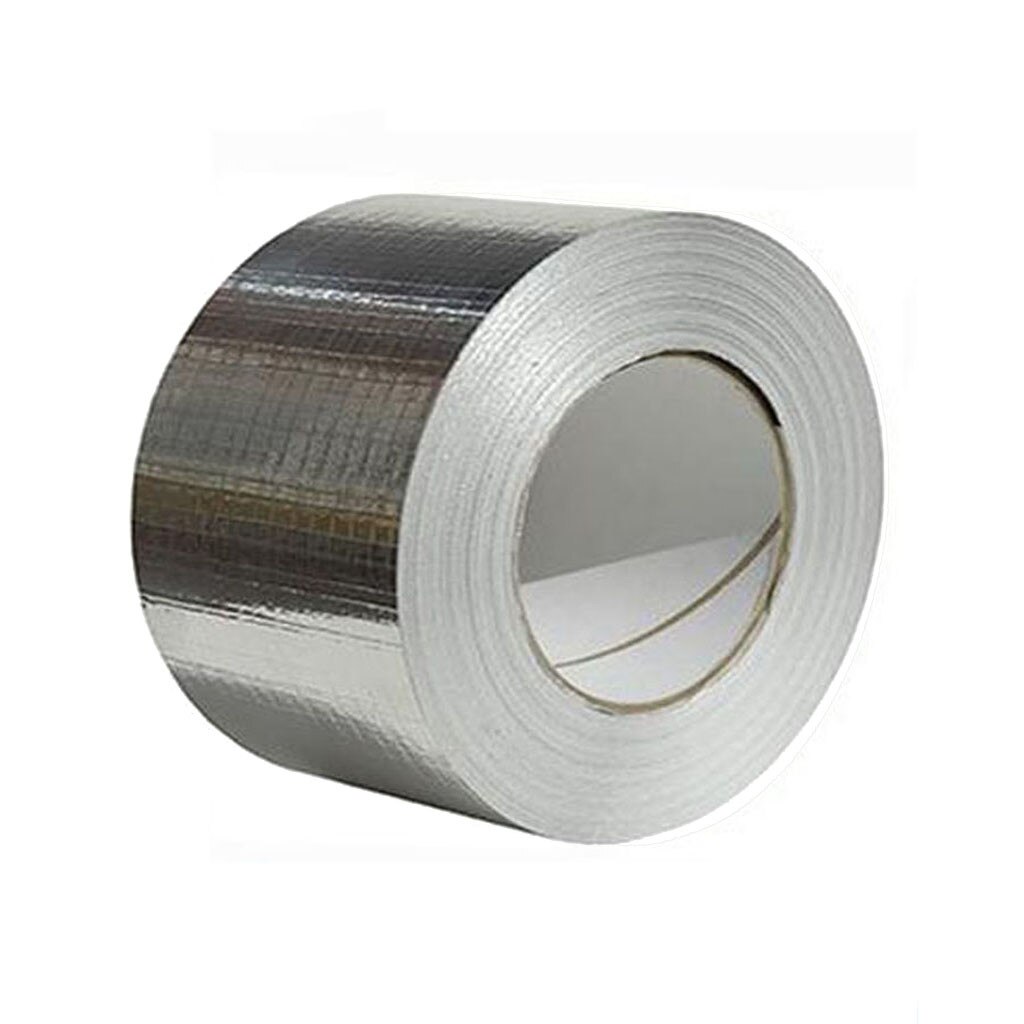 Cinta de vidrio resistente al agua y a los rayos UV herramienta para el hogar la cinta de goma de butilo de papel de aluminio autoadhesiva 8,64: Silver C