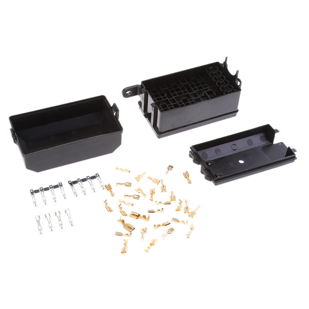 Car ATV Fuse Box 6 Relay Socket Holder 5 Road Kit For The Nacelle Insurance