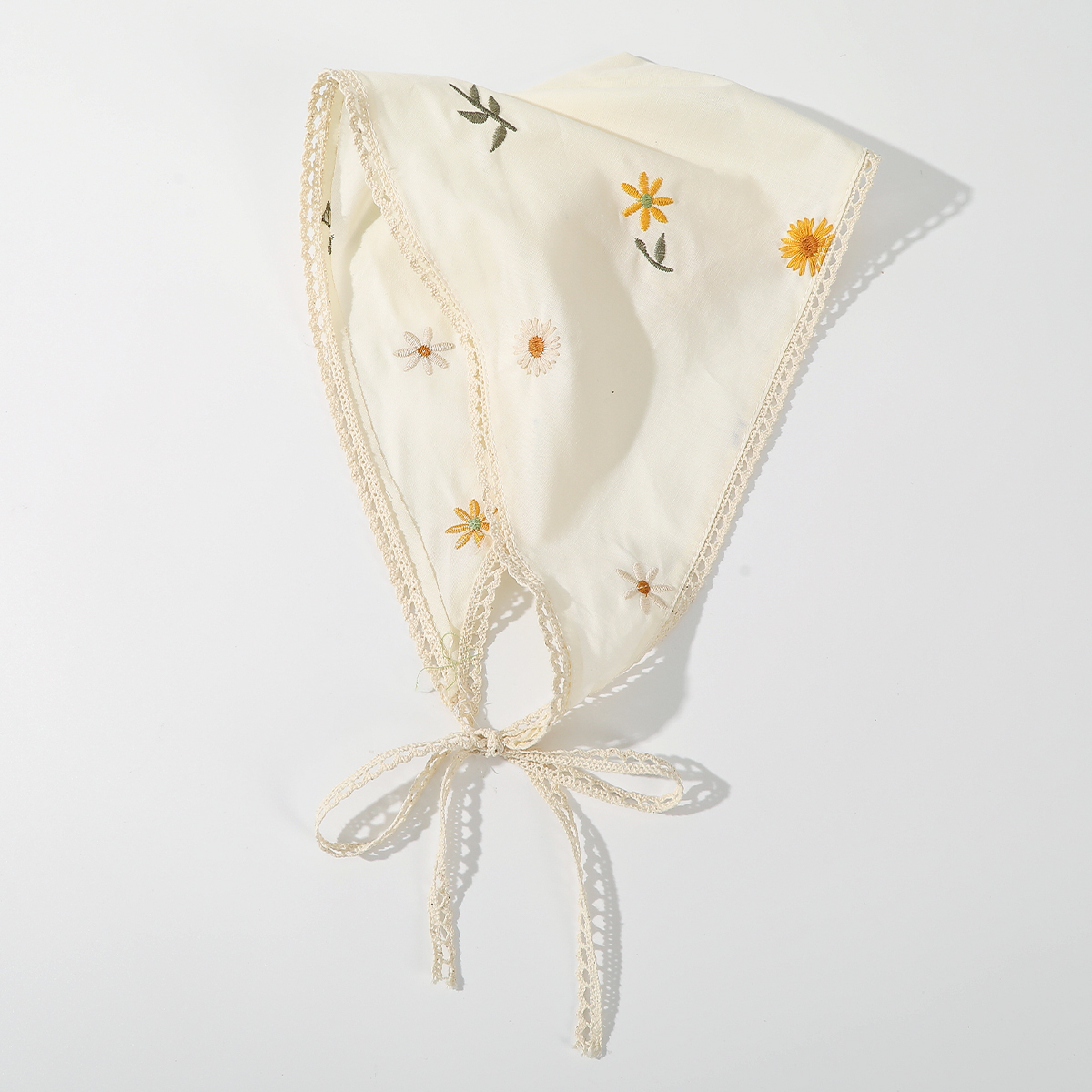 Bufanda triangular con estampado de tela, bandas para el cabello con flores, turbante, Bandana, diademas para mujer, accesorios para el cabello Retro dulces