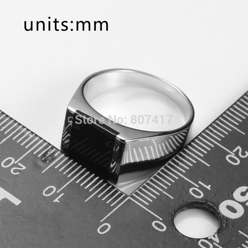 Eulonvan-Anillos De Compromiso Vintage para hombres, de Plata de Ley 925, de lujo, de resina negra, S-3775 tamaño 6-13