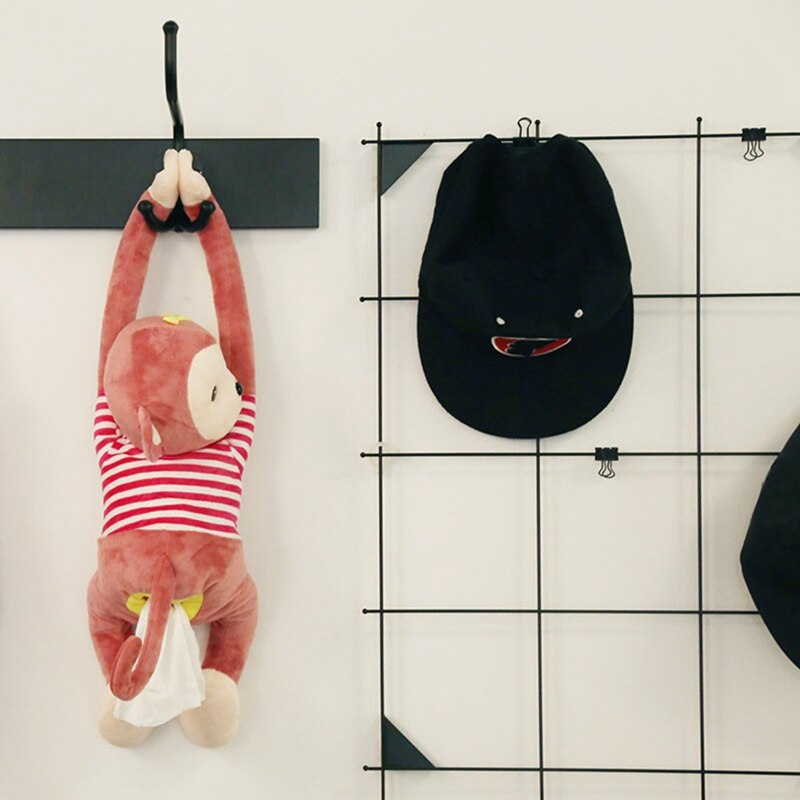 Car Interior Accessories Tissue Box Funny Cartoon Monkey Doll Paper Case Holder Hanging Auto Portable Napkin Box Cover: PK2