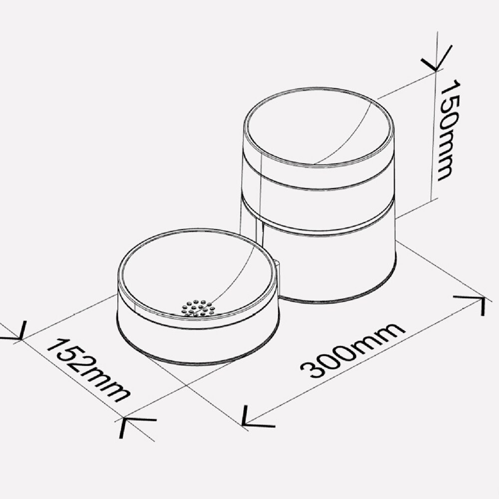 Pet Cat Bowl 2 in 1 Automatic Feeder Cat drinker Feeder Vertical Feeder for cats