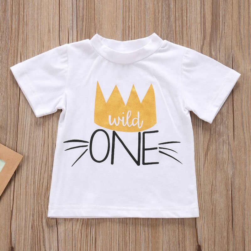Pudcoco , camiseta de verano para bebés y niños, camiseta para chico s, camiseta con letras para un chico, Camiseta de algodón para niños y niñas, ropa para bebés para chico s