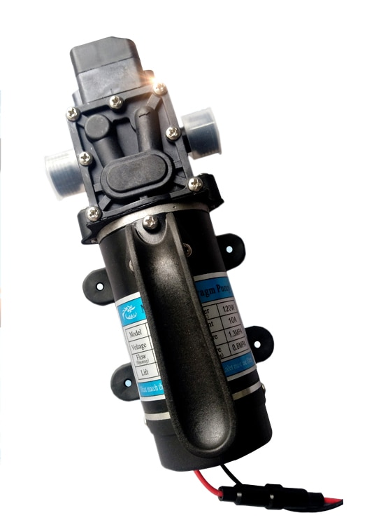 120W High-Power DC 12V 24V Car Wash Agricultural Self Priming Suction Micro Electric Diaphragm Pump Home Mini Water Pump Sprayer