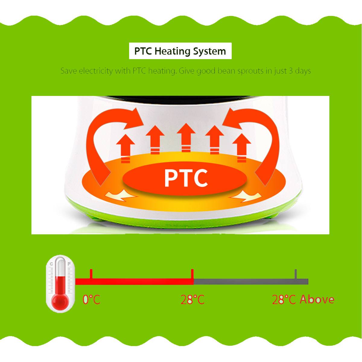 Machine automatique de germination de haricot deux couches nous Plug multifonctionnel maison Machine de bourgeon de germination contrôle Intelligent de micro-ordinateur