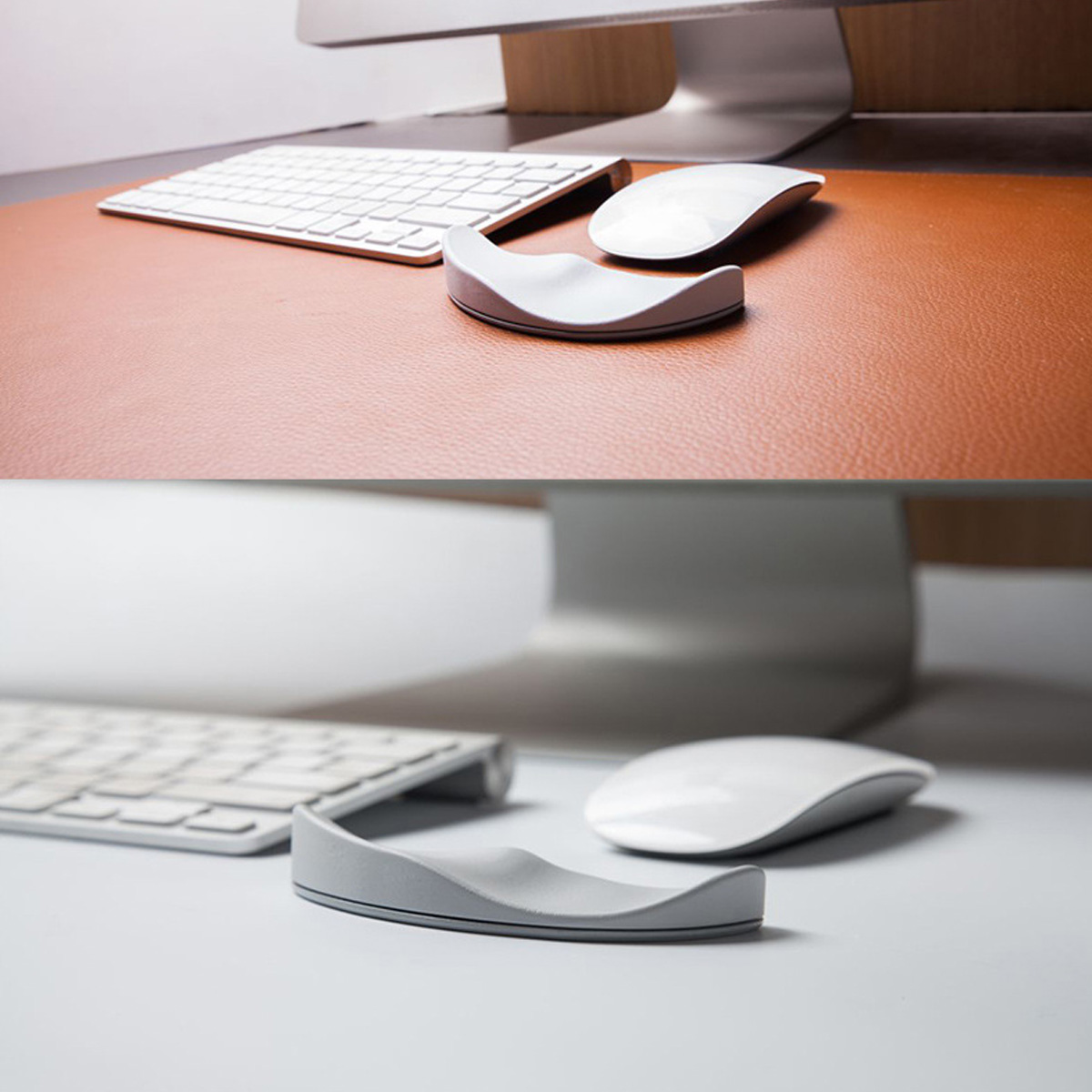 Polssteun voor muis, ergonomisch polskussen van traagschuim, comfortabele polssteun voor computermuis voor op kantoor of thuis.