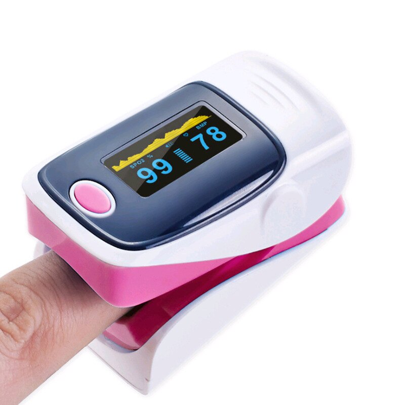 Finger Pulsoximeter Tragbare Oximetro De Pulso Fingertip Pulsoximeter Herz Rate Monitor Blut Sauerstoff Gesundheit Pflege Ausrüstung Meter: red