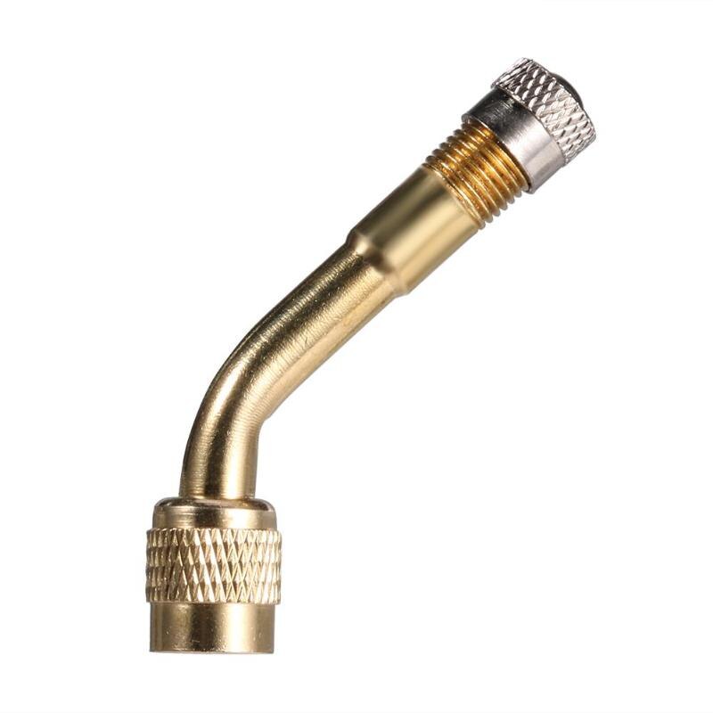45/90/135 Degree Brass Air Tyre Valve Extension Motorcycle Car Bicycle Air Tyre Valve Caps Schrader Valve