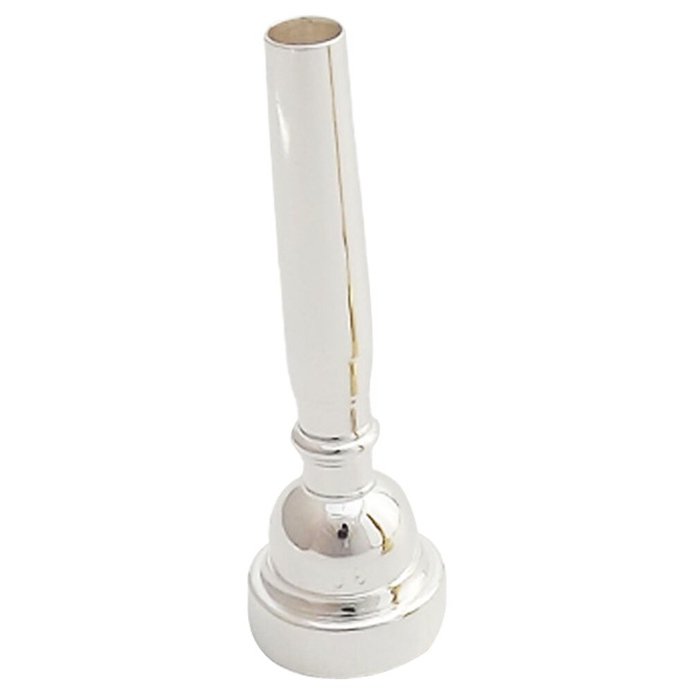 Suave portátil práctico reemplazo trompeta boquilla latón agudos 3C 5C 7C accesorios musicales para principiantes práctica: Silver 3C