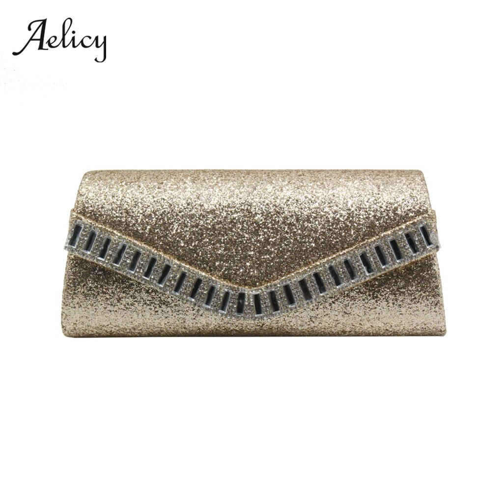 Aelicy, bolso de mano de noche dorado para mujer, bolsos de mano brillantes para boda, bolsos de mano para novia con diamantes, bolsos de mano para , bolso de hombro con cadena