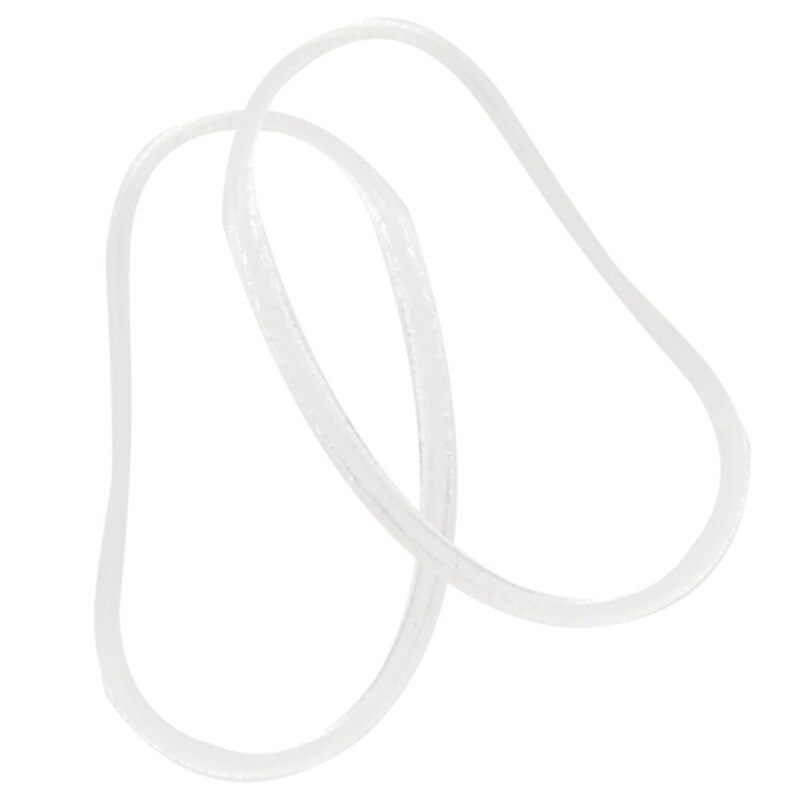 500x hair rubber cord rubber Band transparent white 1mm