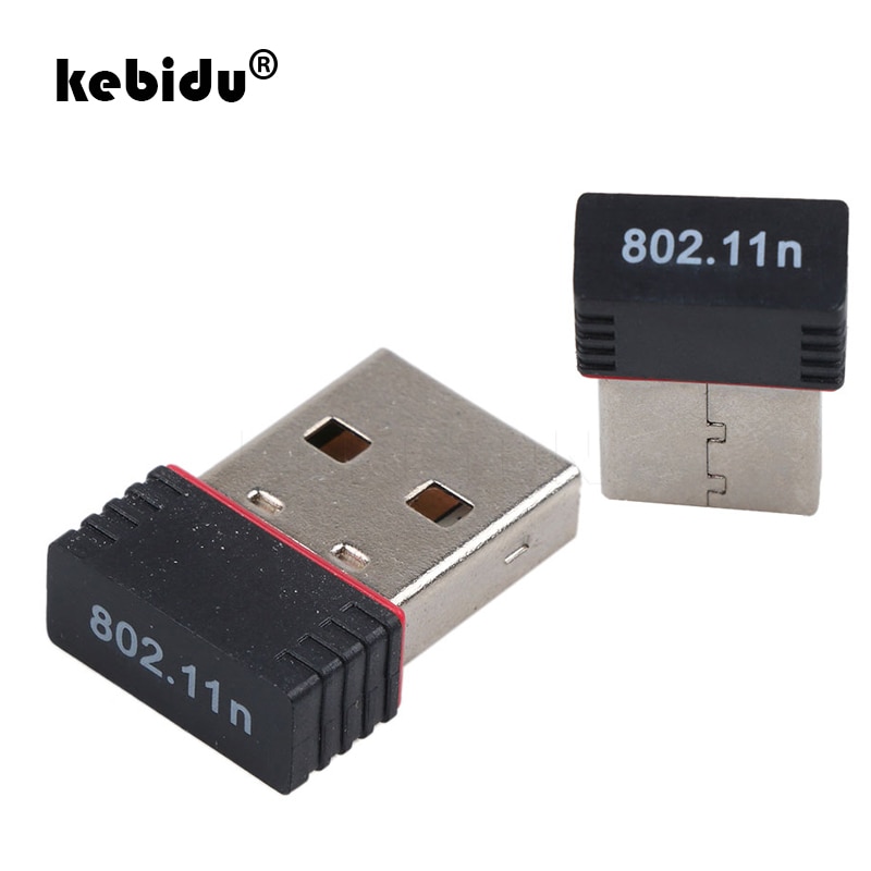 Kebidu Mini USB Wifi Adapter 802,11 n Antenne 150Mbps USB kabellos Empfänger Dongle Netzwerk Karte Externe Wi-Fi Für Schreibtisch Laptop