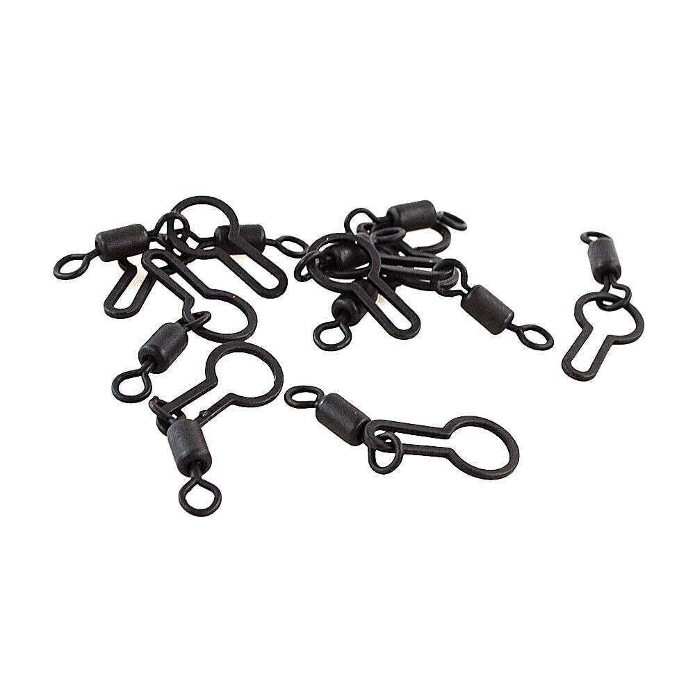 10pcs pesca alla carpa Pva Mesh clip girevoli borsa Pva pesca girevole Snap per attrezzatura da pesca terminale