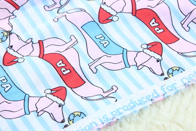 kreskówka balon Christmas jamnik szycie jedwabna tkanina bawełniana tkanina patchworkowa pakiet tilda tkanina robić szycia Diy tkaniny 50*140cm