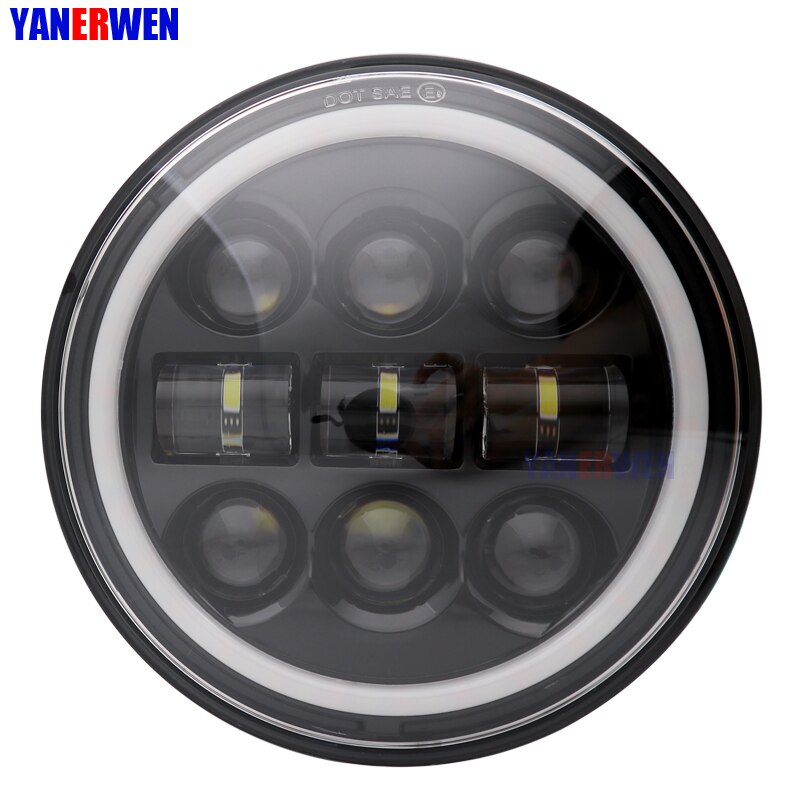 5 3/4" LED Headlights DRL 5.75 inch Iron 883 Dyna Headlamp for Triumph Rocket iii 3 Speed Tripl & Street Triple Driving Light