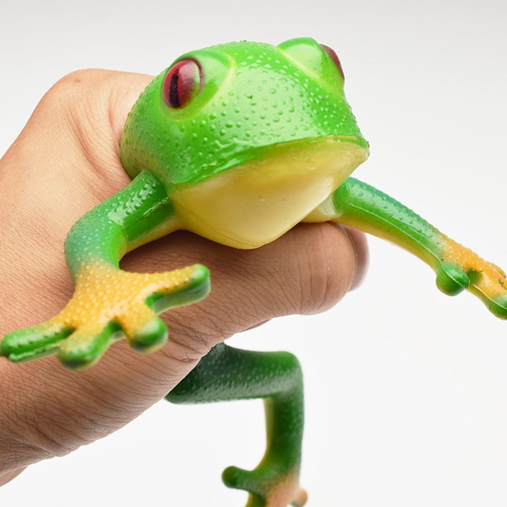 Simulazione Frog Squeeze Toy Elastic Stretch sensoriale giocattoli antistress rana finta Squishy antistress scherzo parodia giocattoli regali