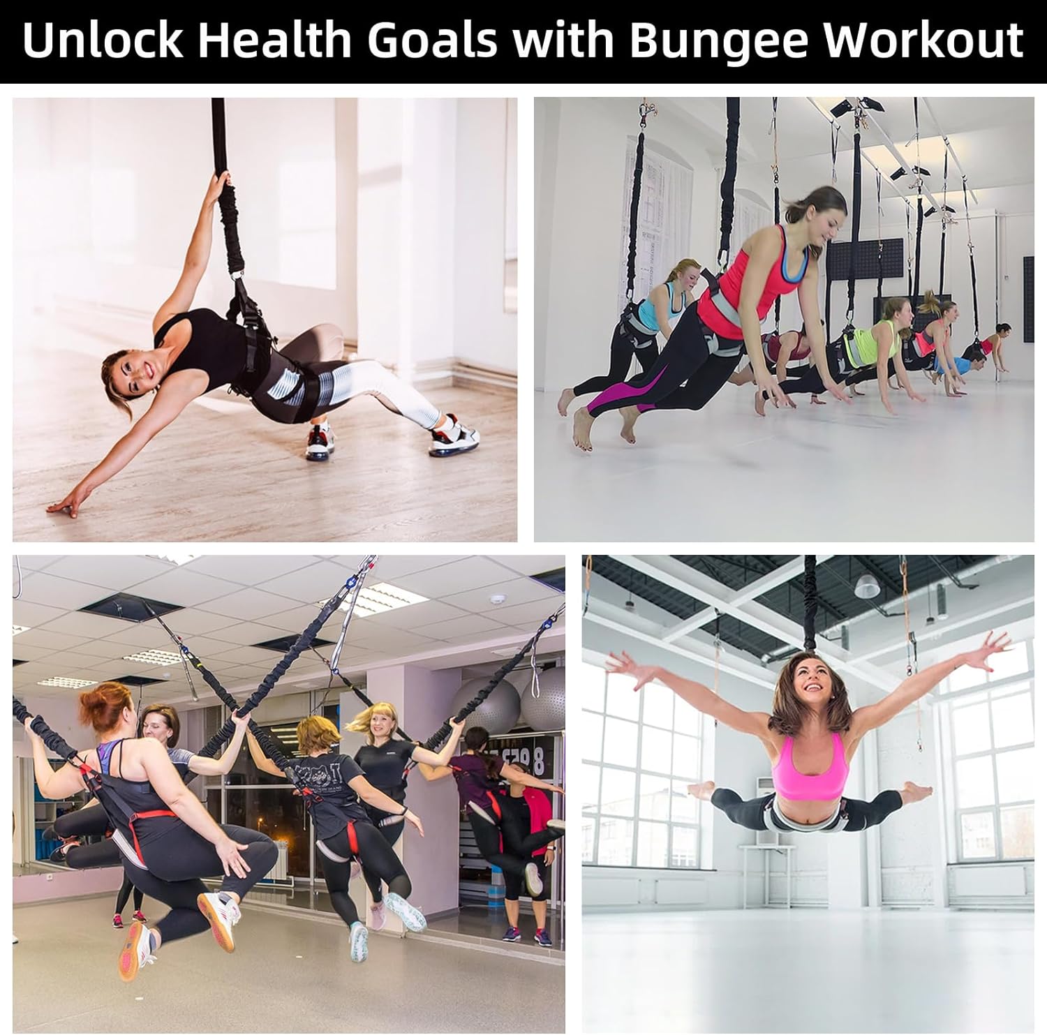 Cuerda de entrenamiento con bungee de alta resistencia, Cuerda de resistencia de bungee anti-gravedad y de suspensión para el gimnasio doméstico, solo incluye 1 cuerda de bungee
