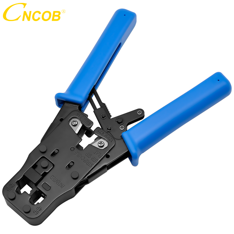 CNCOB Kabel Crimper, Kabel Anschluss crimpen Werkzeug, Telefon Kabel Anschluss crimpen Zange, 8P8C/RJ45, 6P6C/RJ12, 6P4C/RJ11, 6P2C