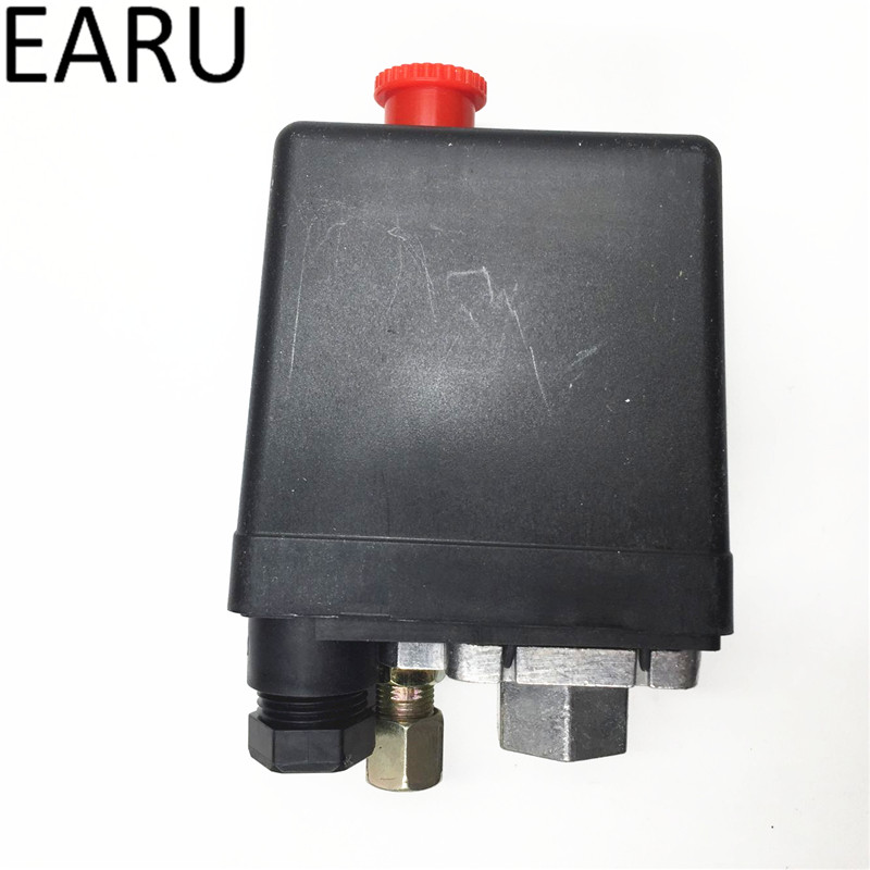 Heavy Duty Air Compressor Drukschakelaar Regelklep 90 Psi-120 Psi Luchtcompressor Schakelaar 1/4 Port controle Controller 220V