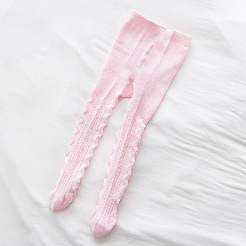 Lente Zomer Baby Panty Mesh Dunne Ademende Kids Baby Meisje Kousen Effen Kleur Elastische Baby Peuter Panty: pink / M 12-24m
