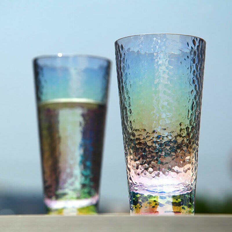 Faroot fargerike glass te kaffe cappuccino kopper drikke krus 300-400ml