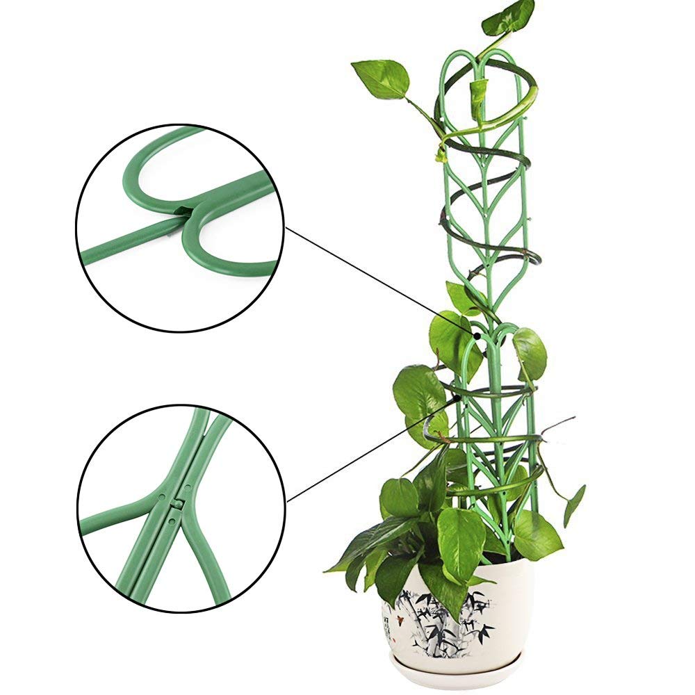 Enrejados de jardín Diy para plantas trepadoras, enredaderas en maceta, verduras, flores, paneles de rejilla de alambre para Patio, hiedra de 14 pulgadas X4