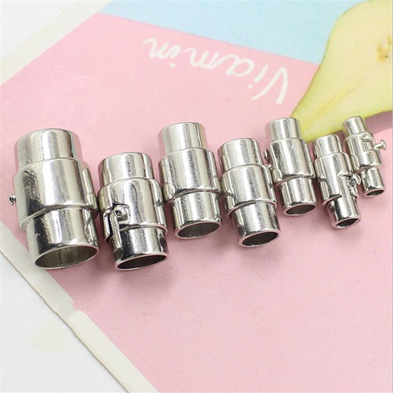 5pcs 3-10mm End Clasp Strong Magnetic Clasps Jewelry Clasps For Bracelet Leather Cord Bracelet Connectors For Jewelry Making