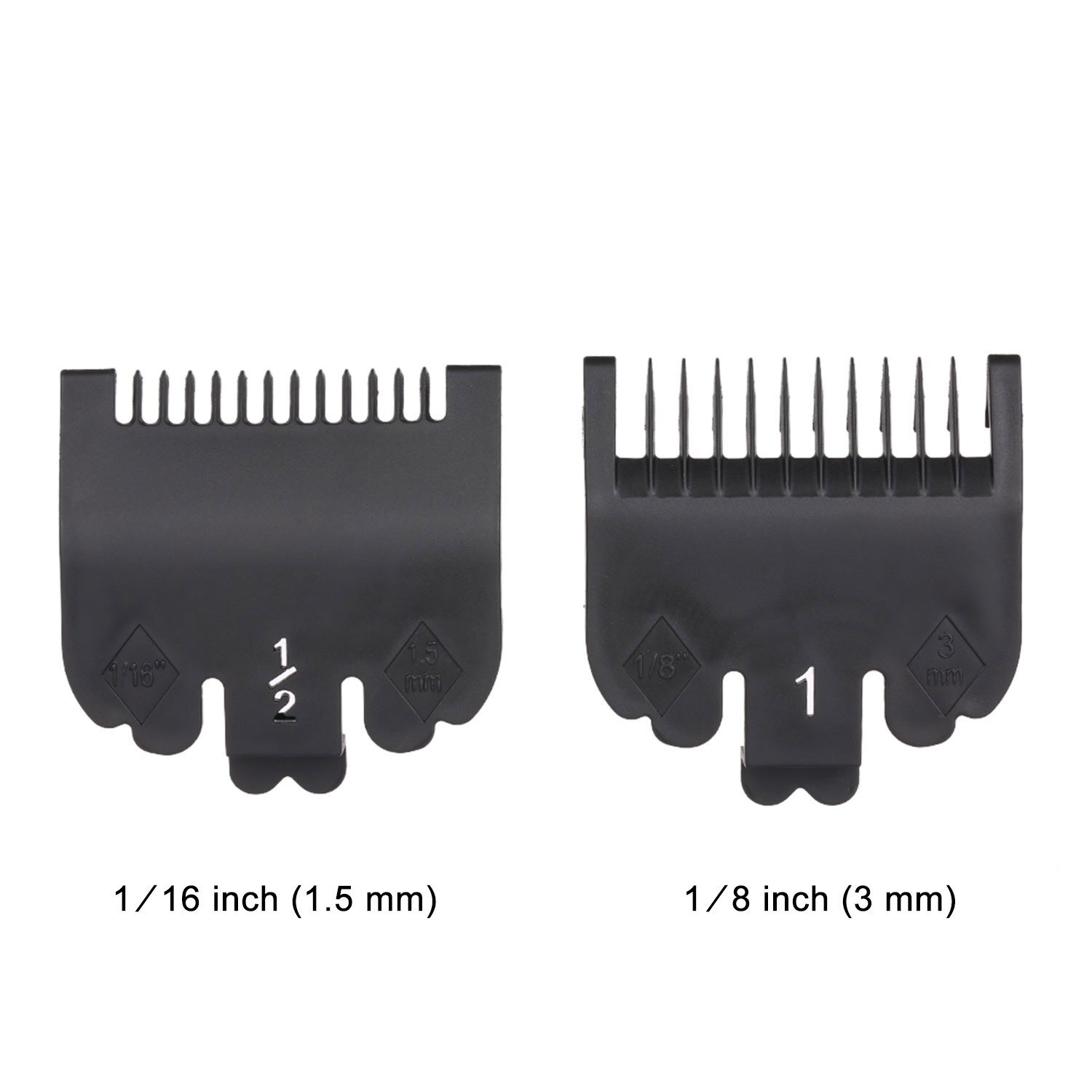 Conjunto de Peine de guía de corte, herramienta de peluquería de 1,5mm y 3mm, conjunto de Peine de límite colorido, Compatible con cortadora de pelo eléctrica WAHL, Uds.