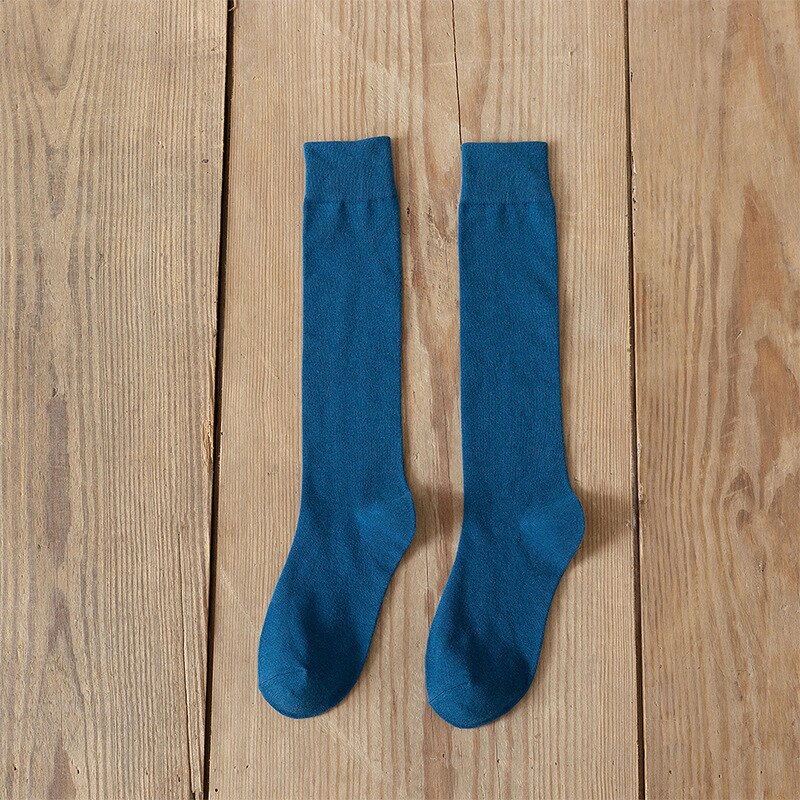 HYRAX Women Tube Socks Stockings Women Socks Pressure Stovepipe Socks Trendy Knee Socks Knee Socks: Haze blue
