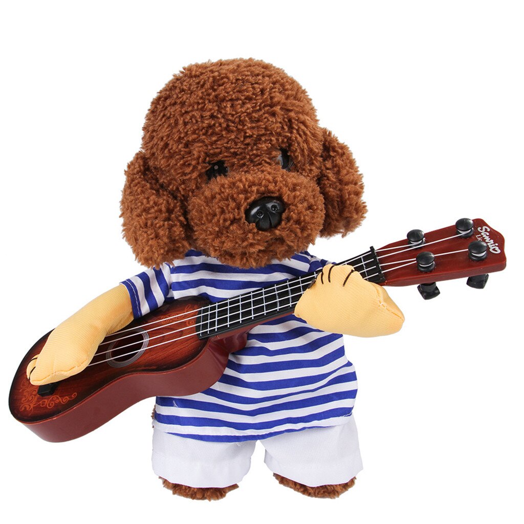 Dogs Clothes Pet Clothes Dog Costume Printing Funny Cat Dog Clothes Guitarist Shirt Coat Cat Shirt Clothes Ropa Perro