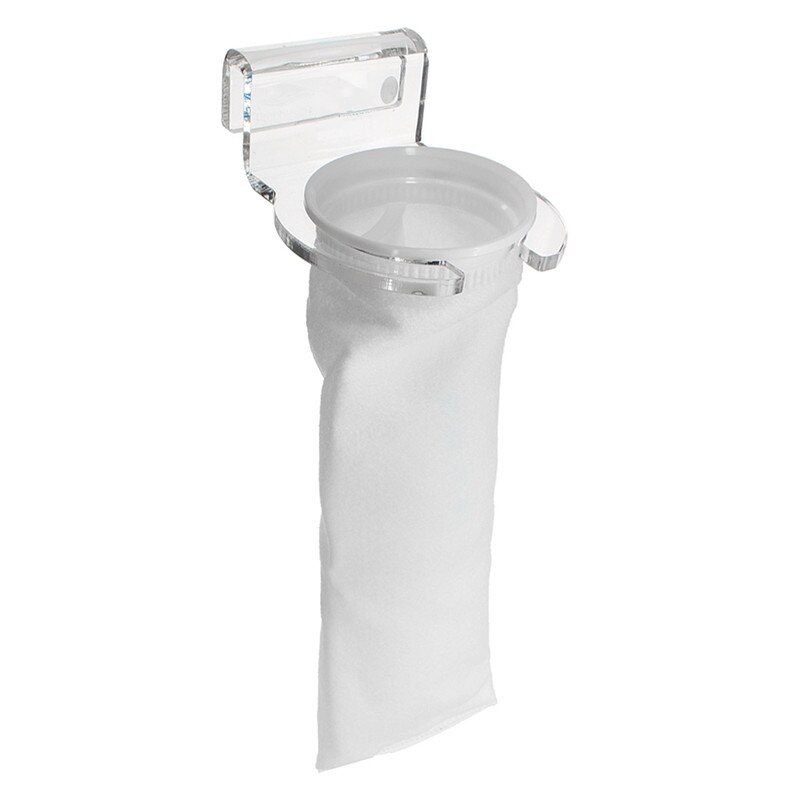 Soporte para calcetines y filtro de Acuario, Burbuja Magus, rejilla para filtro de pecera, bolsas de calcetines, cesta de plástico transparente de 4 pulgadas y 7 pulgadas