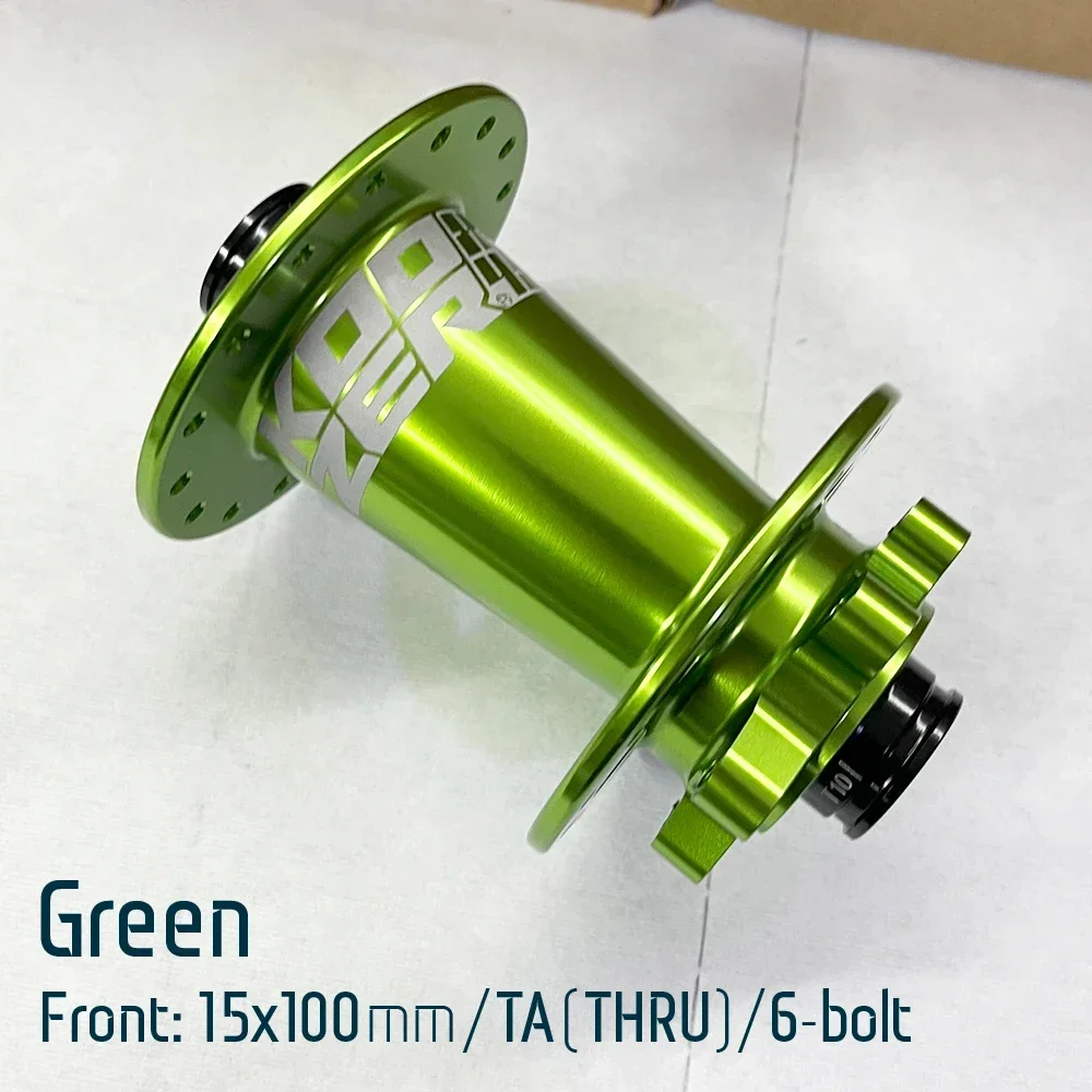 Koozer XM490pro Front MTB 5x100mm QR 9x100mm TA 15x100mm THRU 28H 32 Holes 6 Bolts Disc 2 Sealed Bearing Bike Parts Bicycle Hub: Blue