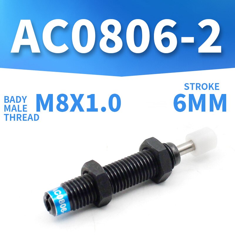 Iskunvaimennin hydraulinen  ac0806 ac1007 ac1008 ac1210 ac1410 ac1412 ac1416 ac2015 ac2016 -2 vaimennin vaimennussylinteri vakaa: Ac0806-2