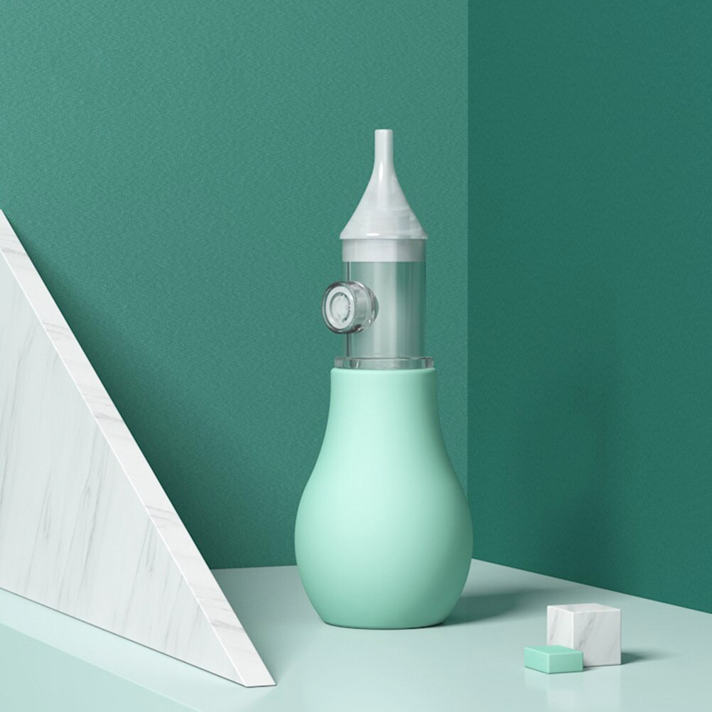 Aspirateurs nasaux de Type manuel en Silicone pour bébé, 1 lot de 2 pièces (vert)