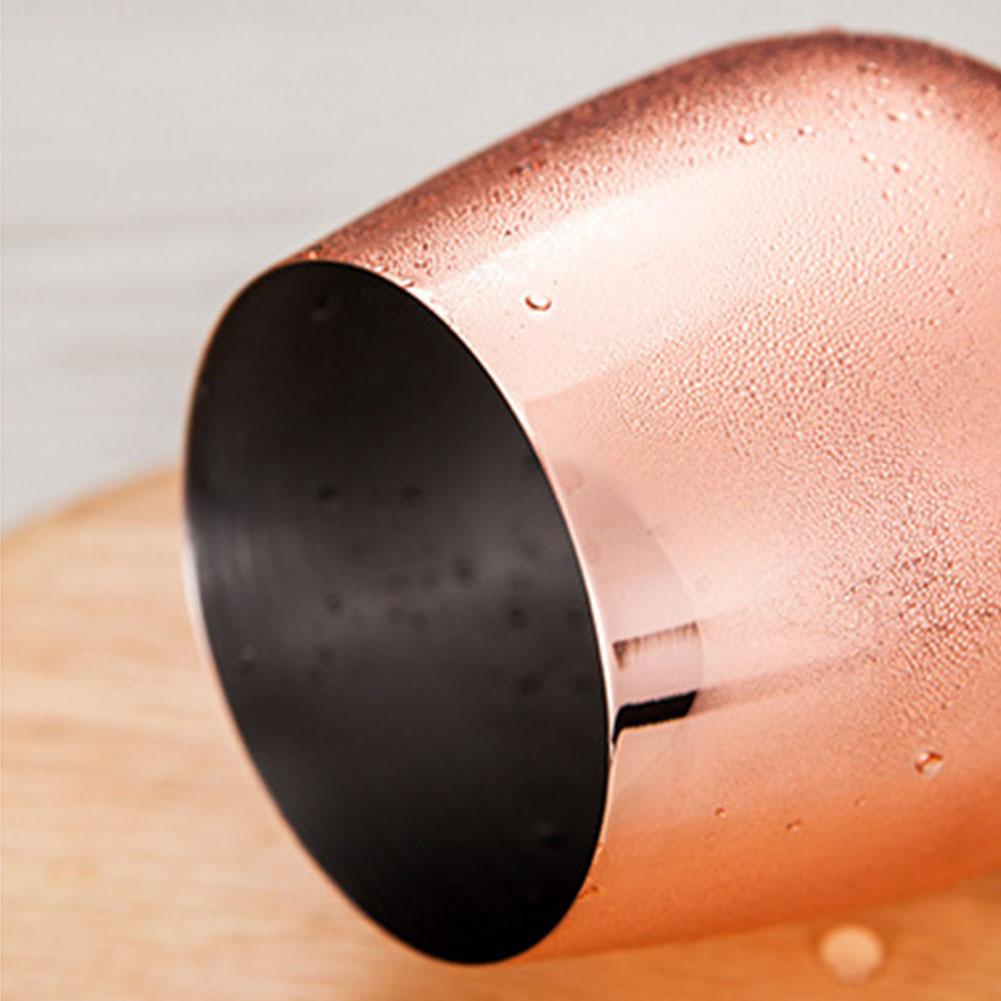 Copa de vino roja de oro rosa y plata de acero inoxidable para Bar, , bebida de jugo, copa de champán, utensilios de cocina, suministros