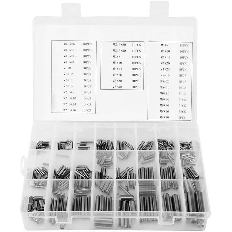 280Pcs Rvs Ingelaste Lente Pin Assortiment Kit, Sp... Grandado