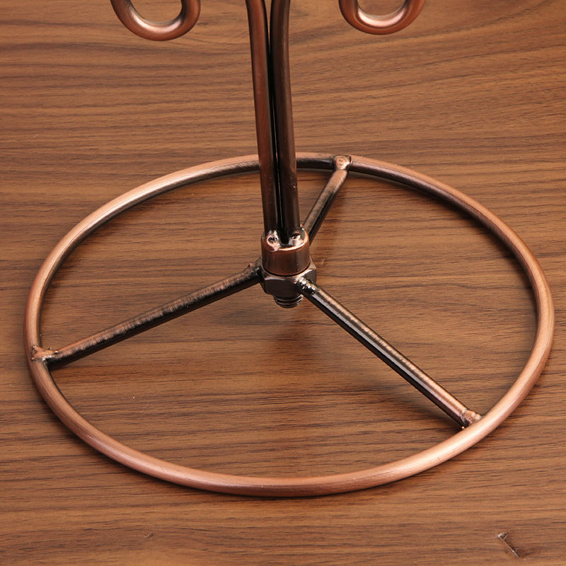 Countertop Wine Glass Rack Hold 6 Glasses Wine Racks for Home Decor Kitchen Storage